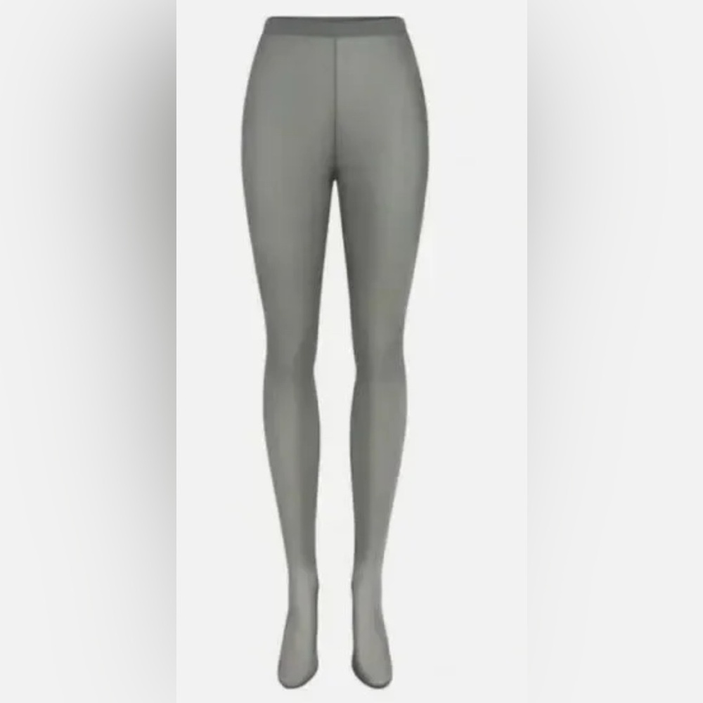 SKIMS NWT Glissenette Footed Leggings in the color Thunder Grey size XXS - Picture 4 of 12